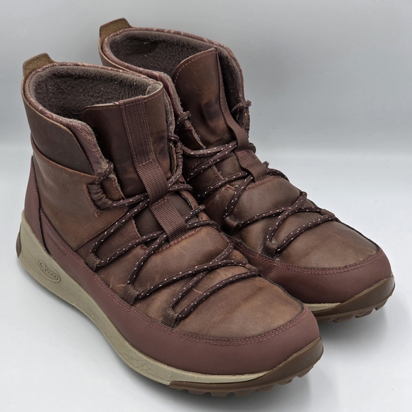 Chaco Shoes - Chaco Borealis Peak Waterproof Leather Boots Mahogany Women's Size 8.5 JCH107460